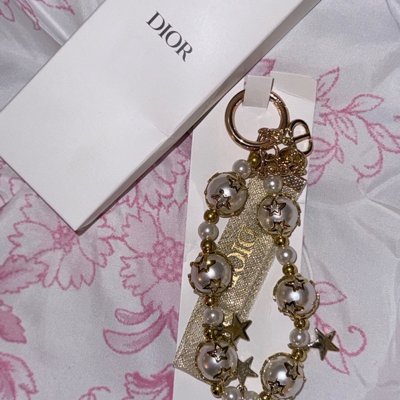 Dior Gold and Pearls  Star Bag Charm or Keychain - Picture 1 of 9